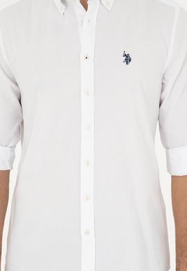 Erkek Beyaz Uzun Kollu Basic Gömlek - 50263049014