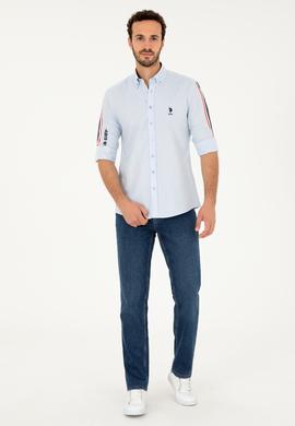 Erkek Mavi Uzun Kollu Gömlek - 50264309005