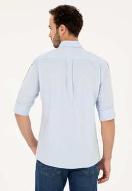 Erkek Mavi Uzun Kollu Gömlek - 50264309005