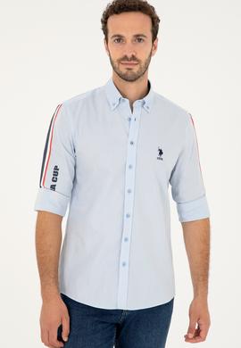 Erkek Mavi Uzun Kollu Gömlek - 50264309005