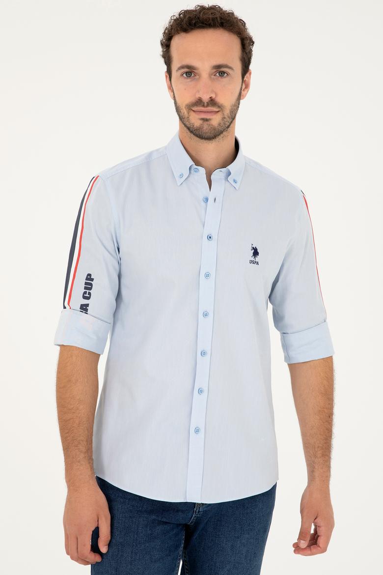 Erkek Mavi Uzun Kollu Gömlek - 50264309005