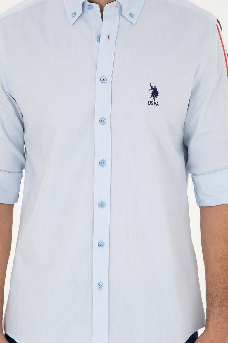 Erkek Mavi Uzun Kollu Gömlek - 50264309005