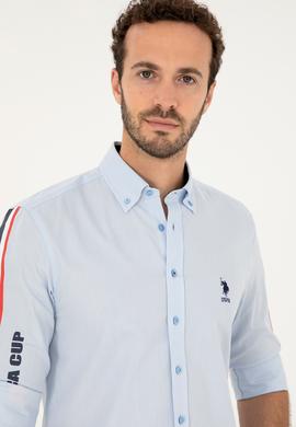 Erkek Mavi Uzun Kollu Gömlek - 50264309005