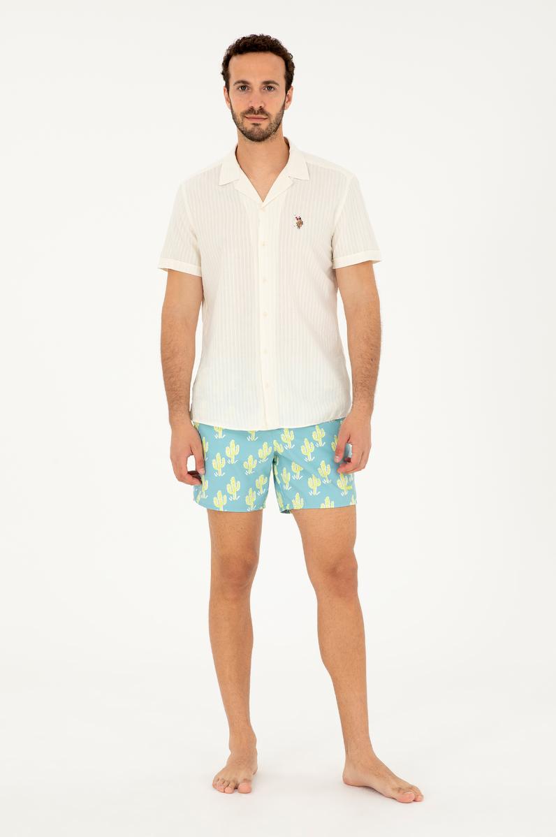 Erkek Mint Deniz Şortu