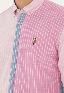 Erkek Pembe Uzun Kollu Gömlek - 50283814010