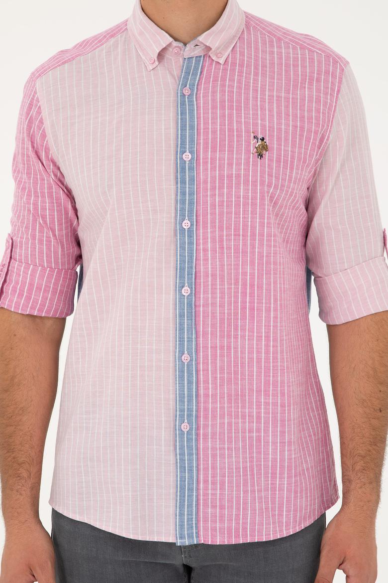 Erkek Pembe Uzun Kollu Gömlek - 50283814010