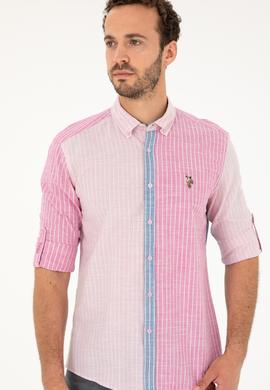 Erkek Pembe Uzun Kollu Gömlek - 50283814010