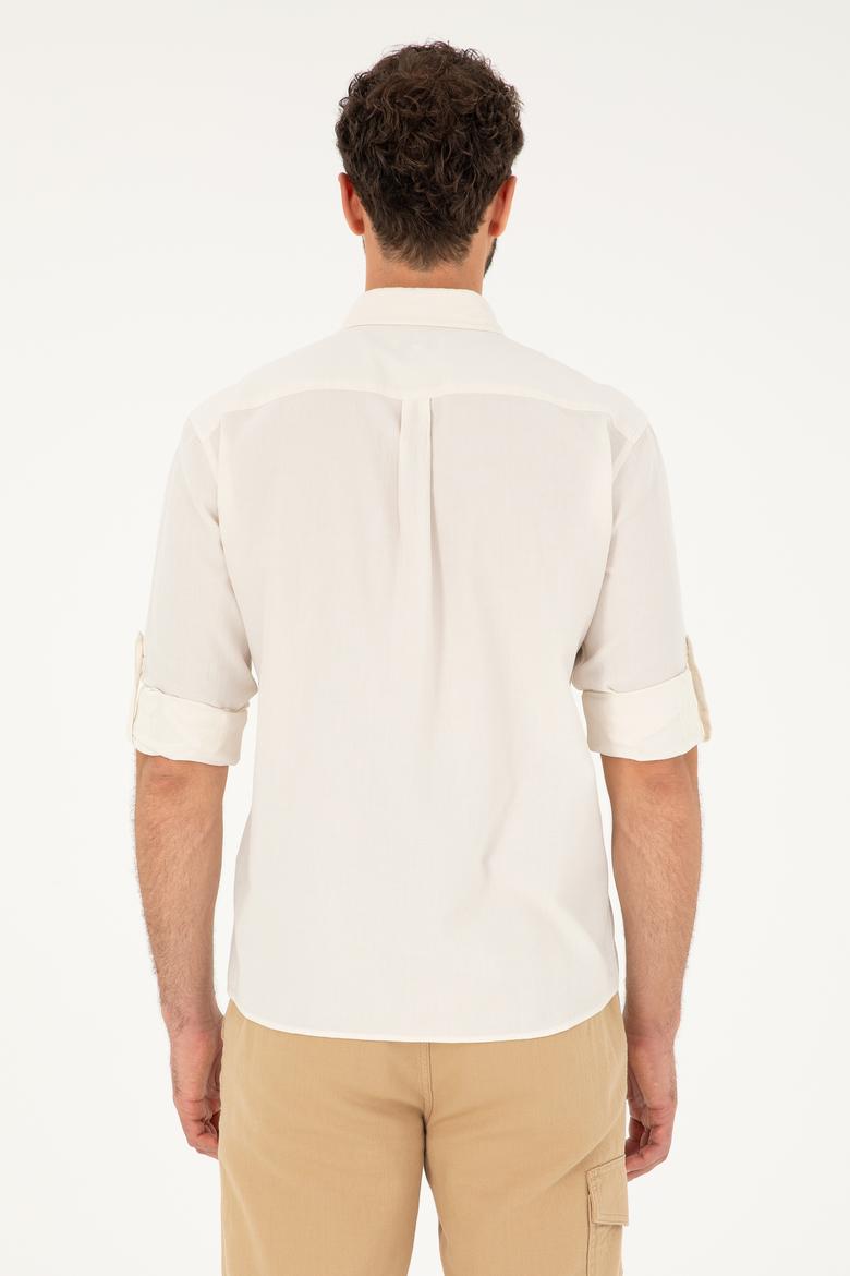 Erkek Taş Uzun Kollu Gömlek - 50284570009