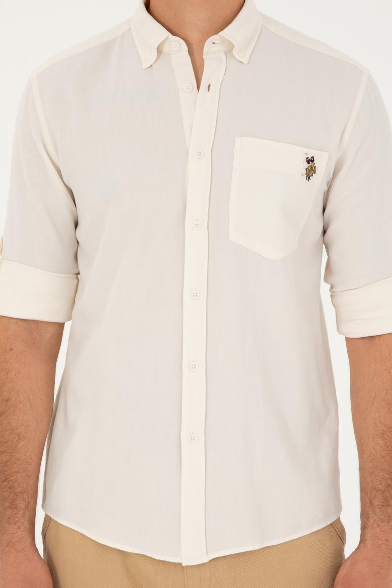 Erkek Taş Uzun Kollu Gömlek - 50284570009