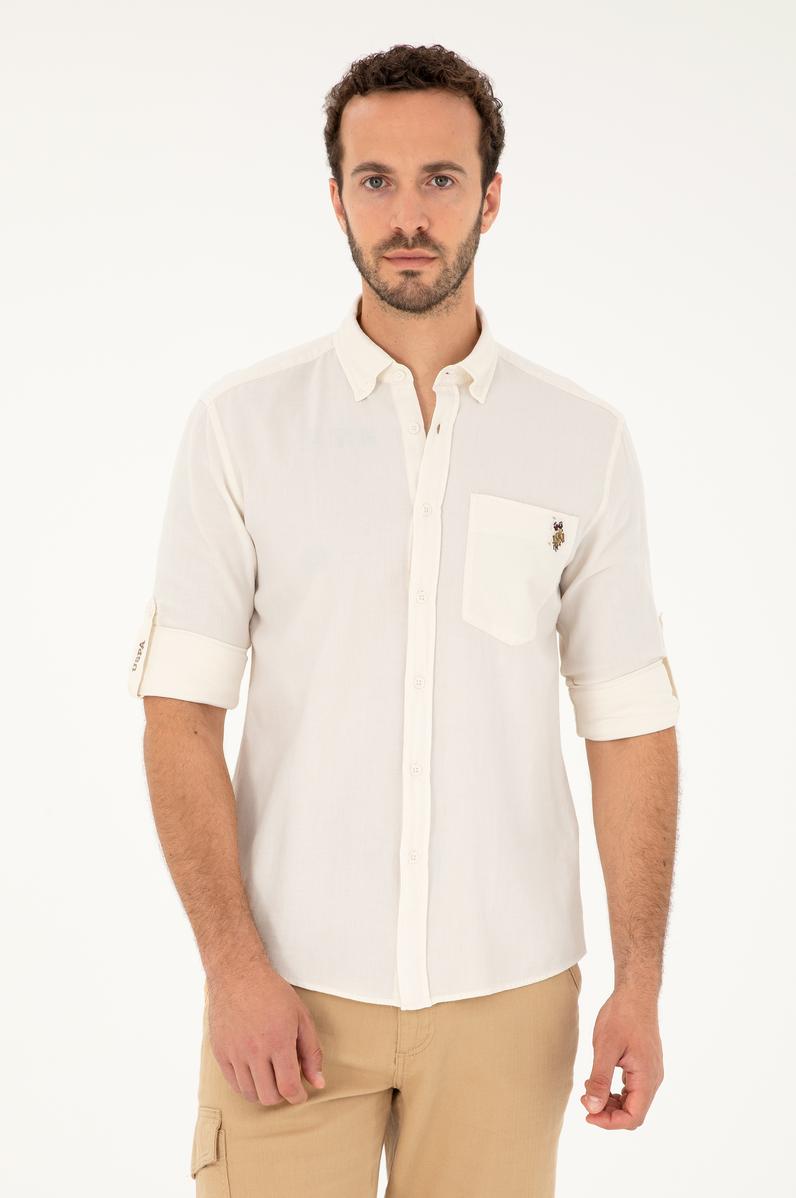 Erkek Taş Uzun Kollu Gömlek