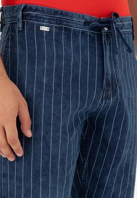 Erkek Mavi Jean Şort - 50289295002