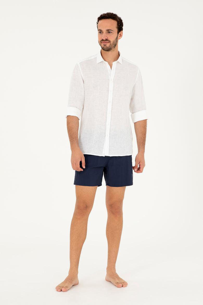 Erkek Lacivert Deniz Şortu