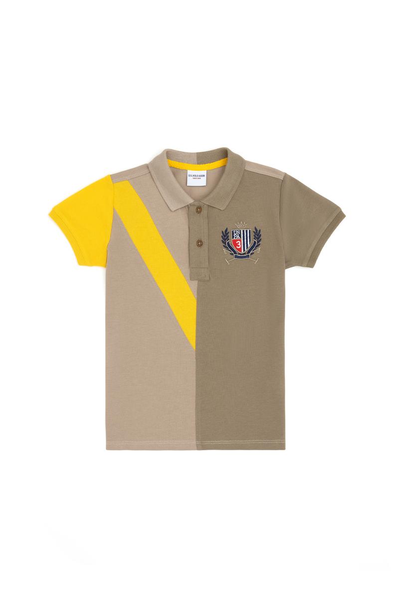Erkek Çocuk Açık Haki Polo Yaka Tişört