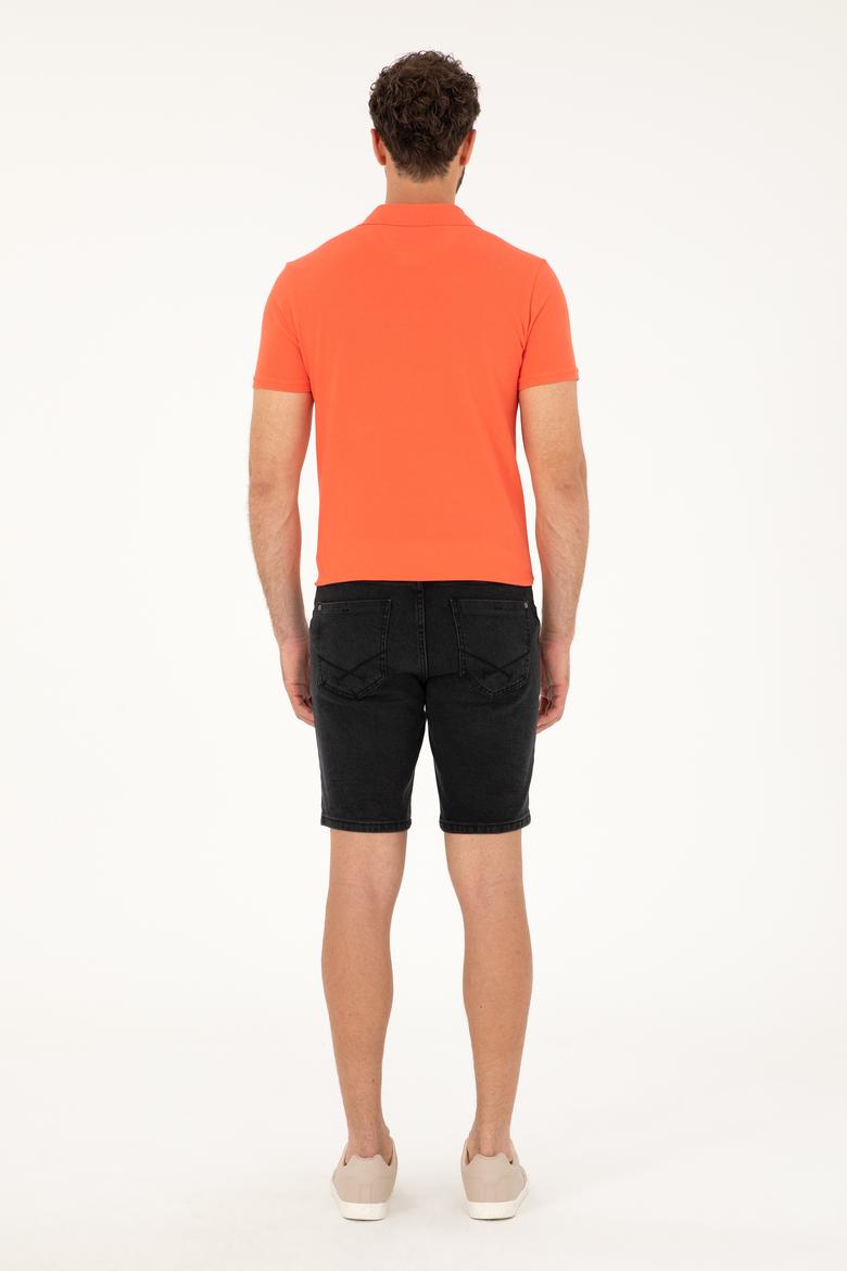 Erkek Siyah Jean Şort - 50288957002