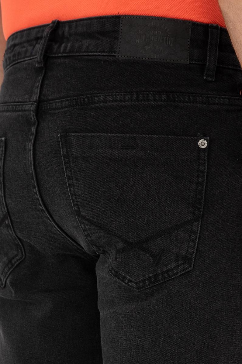 Erkek Siyah Jean Şort