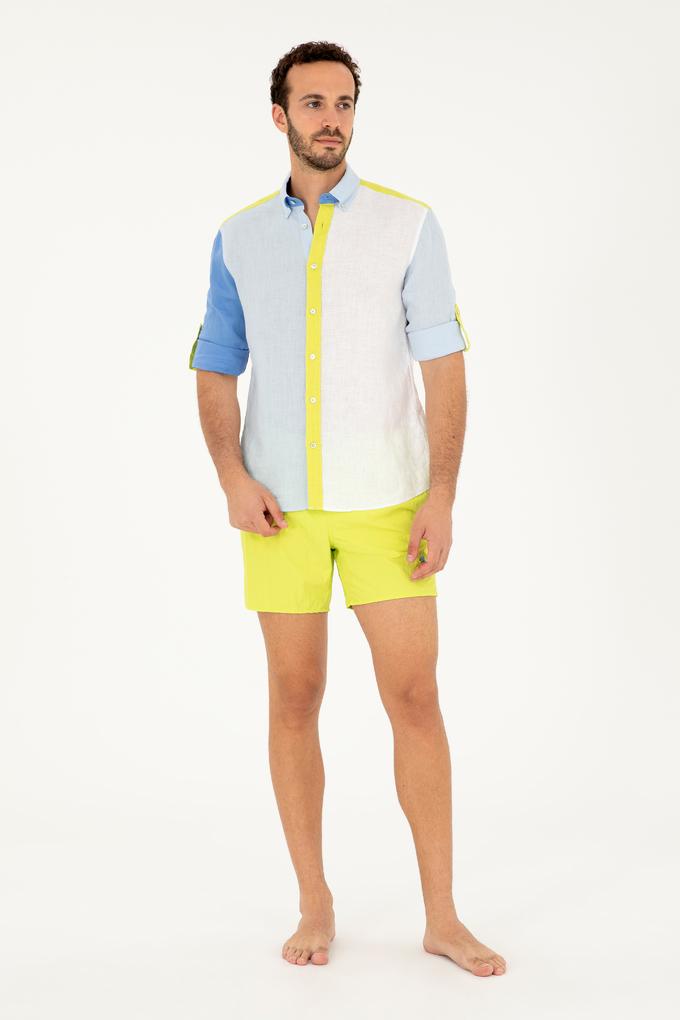 Erkek Fıstık Yeşili Deniz Şortu