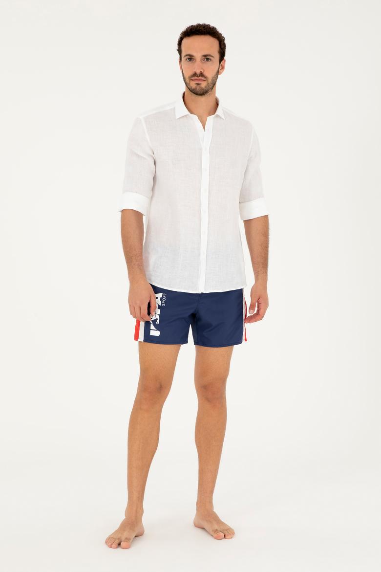 Erkek Lacivert Deniz Şortu