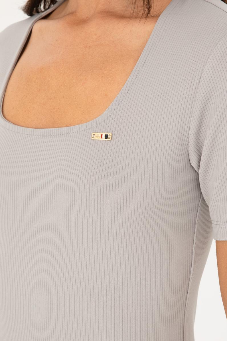 Kadın Gri Melanj Tişört