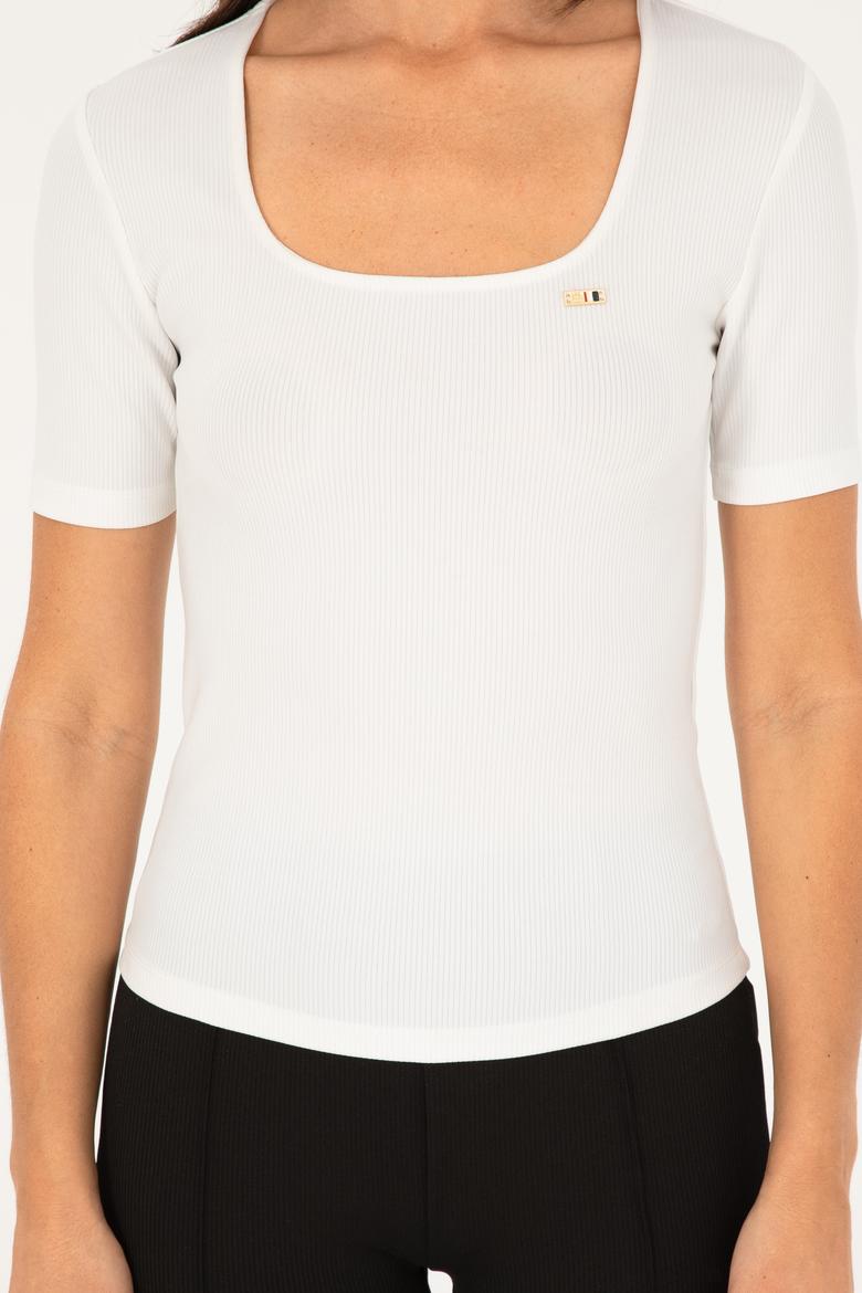 Kadın Beyaz Tişört - 50294782015