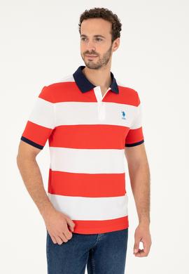 Erkek Regular Fit Polo Yaka Kırmızı Tişört - 50288503064