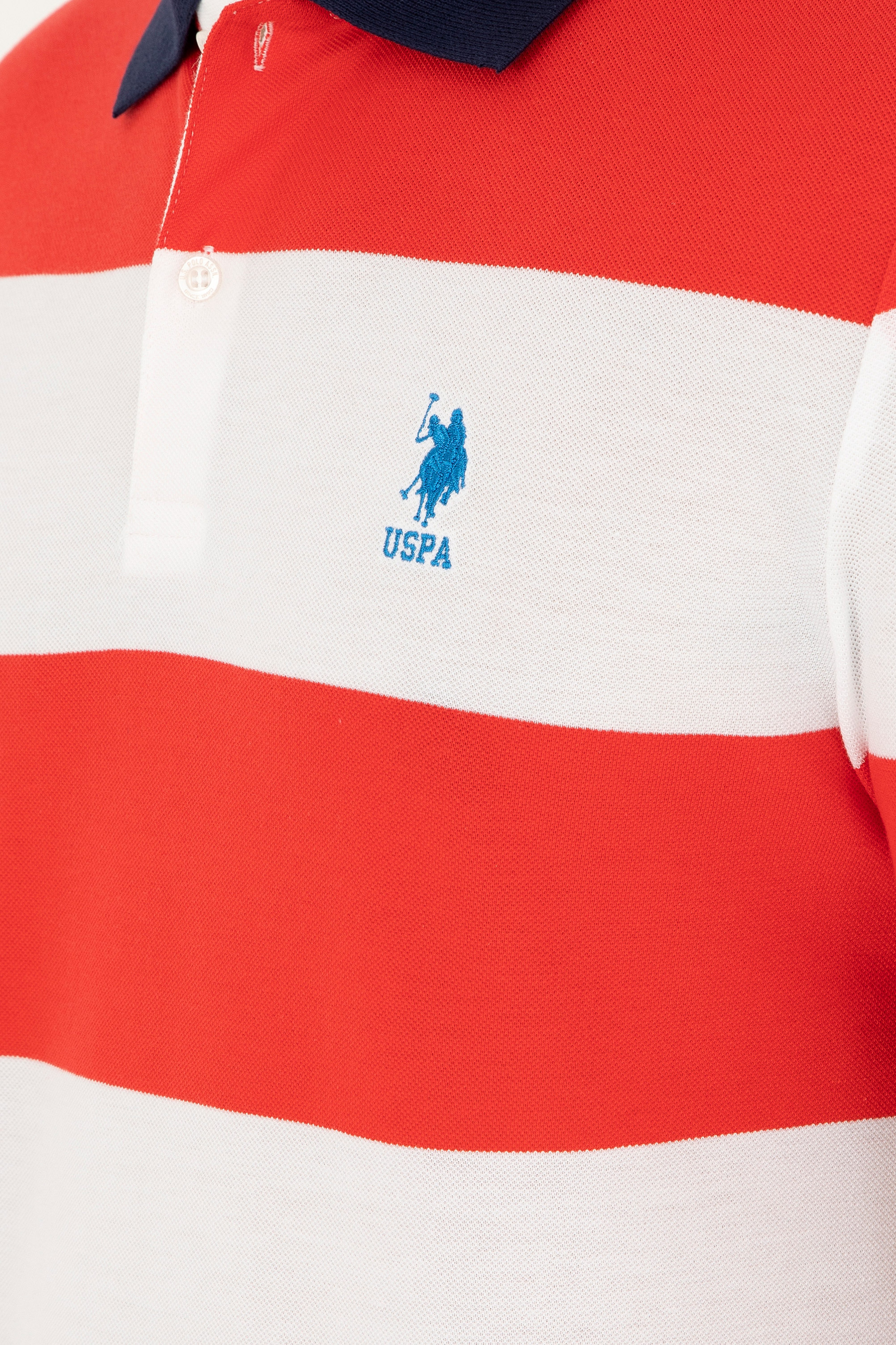 Erkek Regular Fit Polo Yaka Kırmızı Tişört