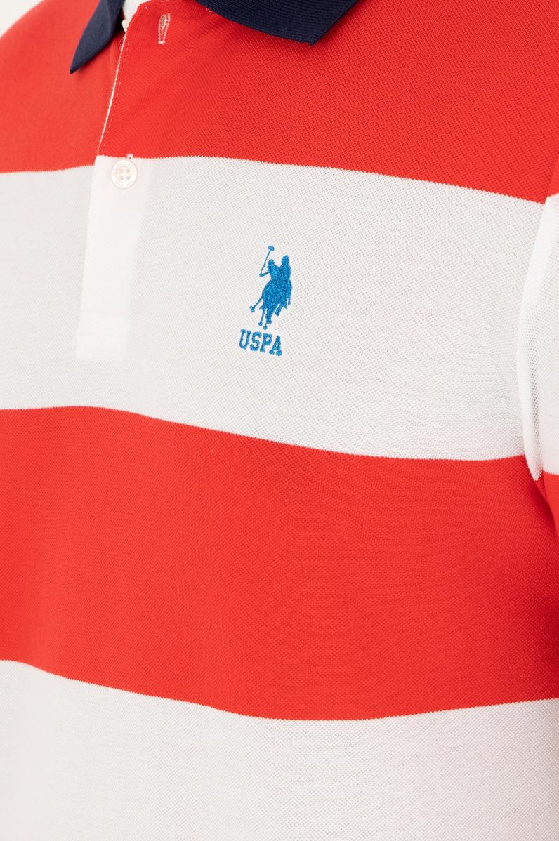 Erkek Regular Fit Polo Yaka Kırmızı Tişört