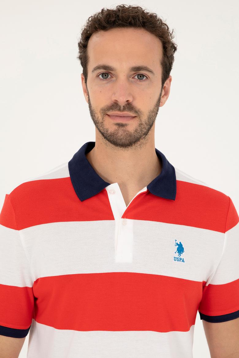 Erkek Regular Fit Polo Yaka Kırmızı Tişört - 50288503064