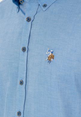 Erkek Saks Uzun Kollu Basic Gömlek - 50271277030