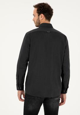 Erkek Antrasit Uzun Kollu Basic Gömlek - 50271277046