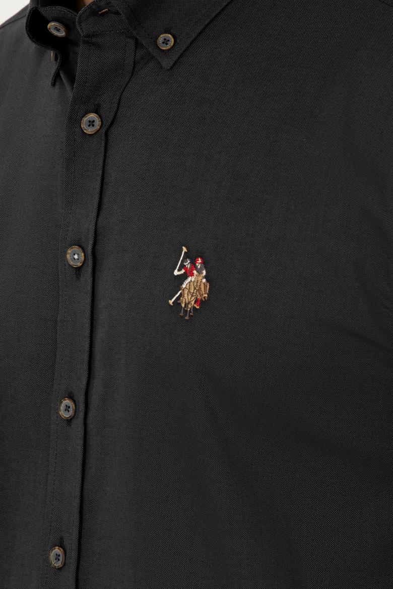 Erkek Antrasit Uzun Kollu Basic Gömlek - 50271277046