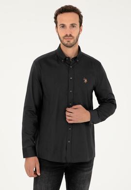 Erkek Antrasit Uzun Kollu Basic Gömlek - 50271277046