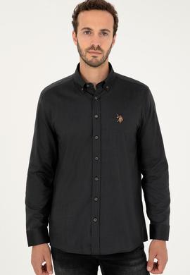 Erkek Antrasit Uzun Kollu Basic Gömlek - 50271277046