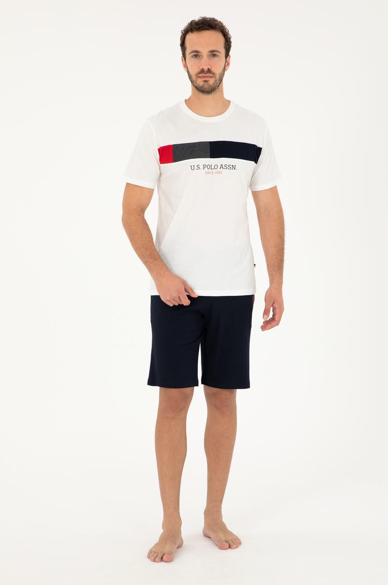 Erkek Beyaz Pijama Takımı