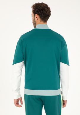 Erkek Koyu Yeşil Örme Hırka - 50281483018