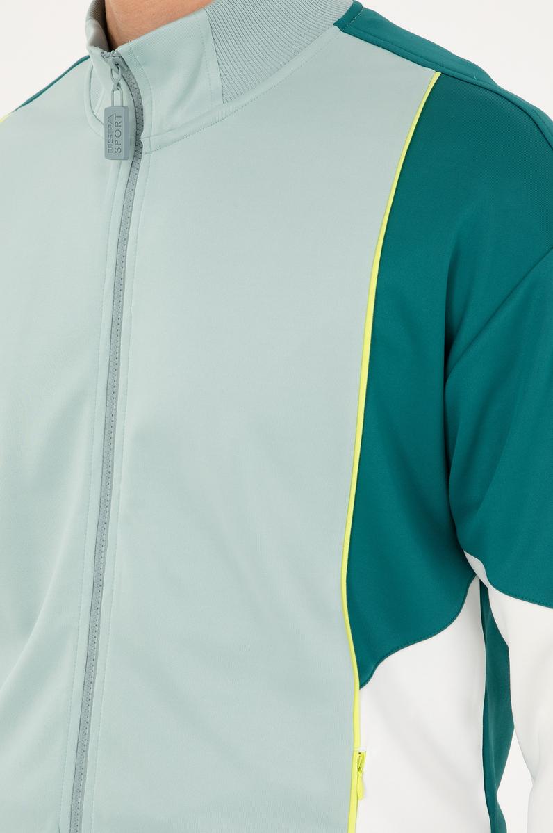 Erkek Koyu Yeşil Örme Hırka