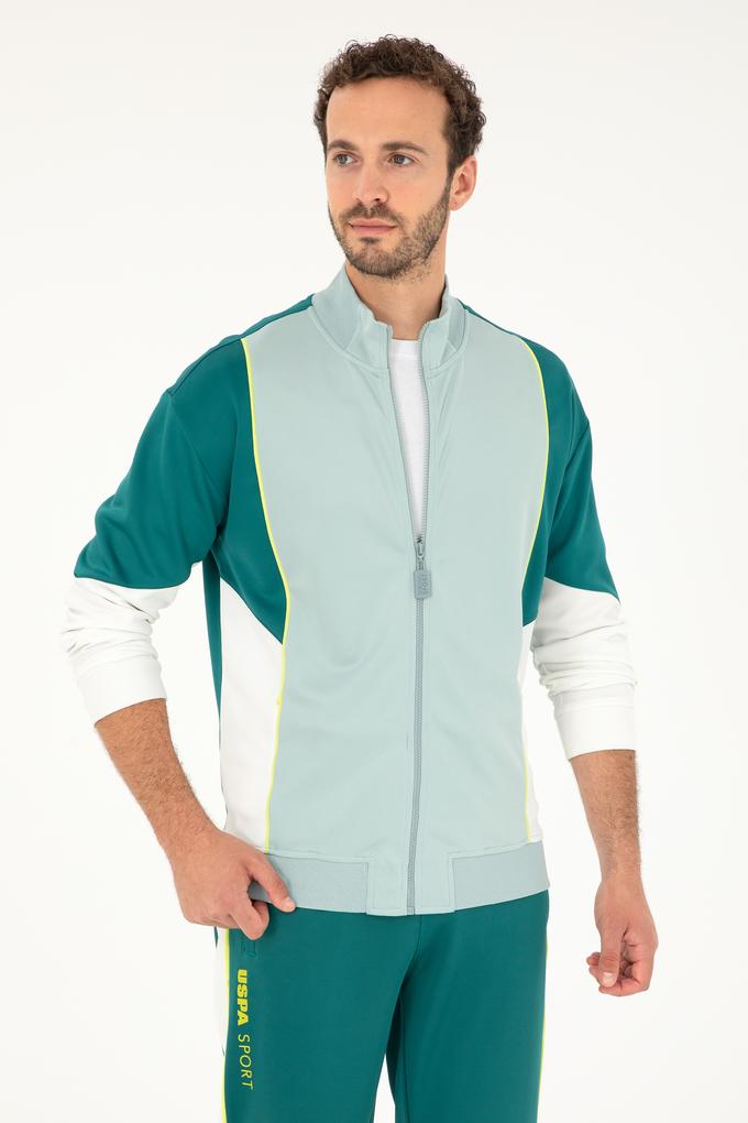 Erkek Koyu Yeşil Örme Hırka