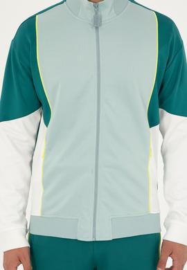 Erkek Koyu Yeşil Örme Hırka - 50281483018