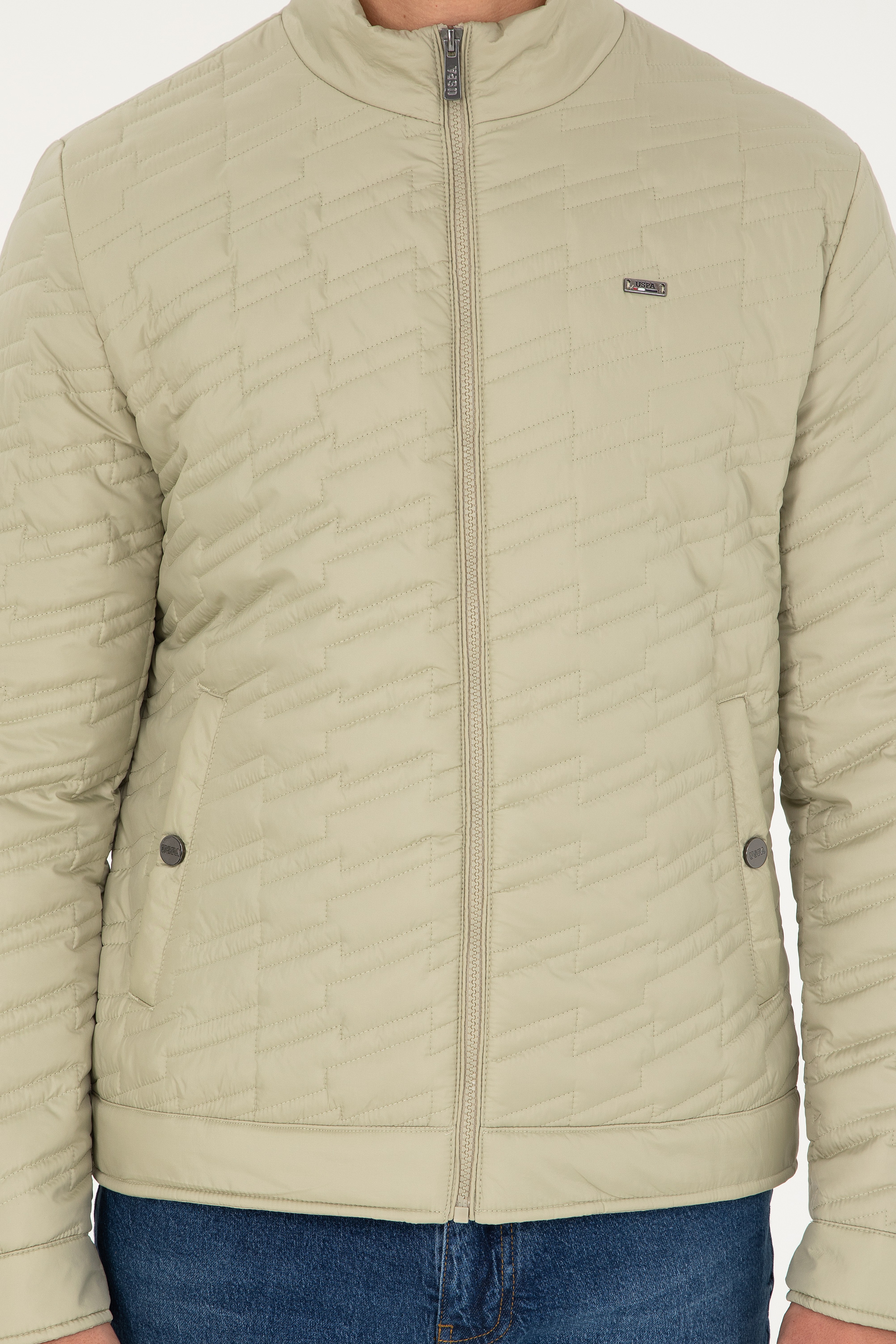 Erkek Açık Haki Mont - Image 6