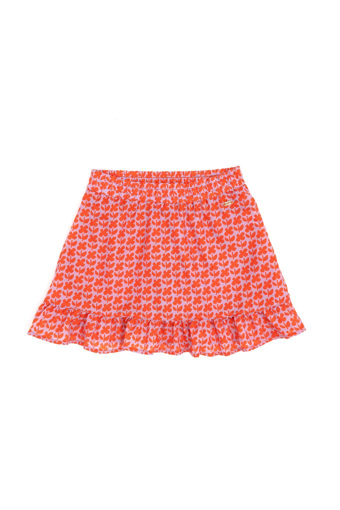 Kız Çocuk Nar Çiçeği Dokuma Etek