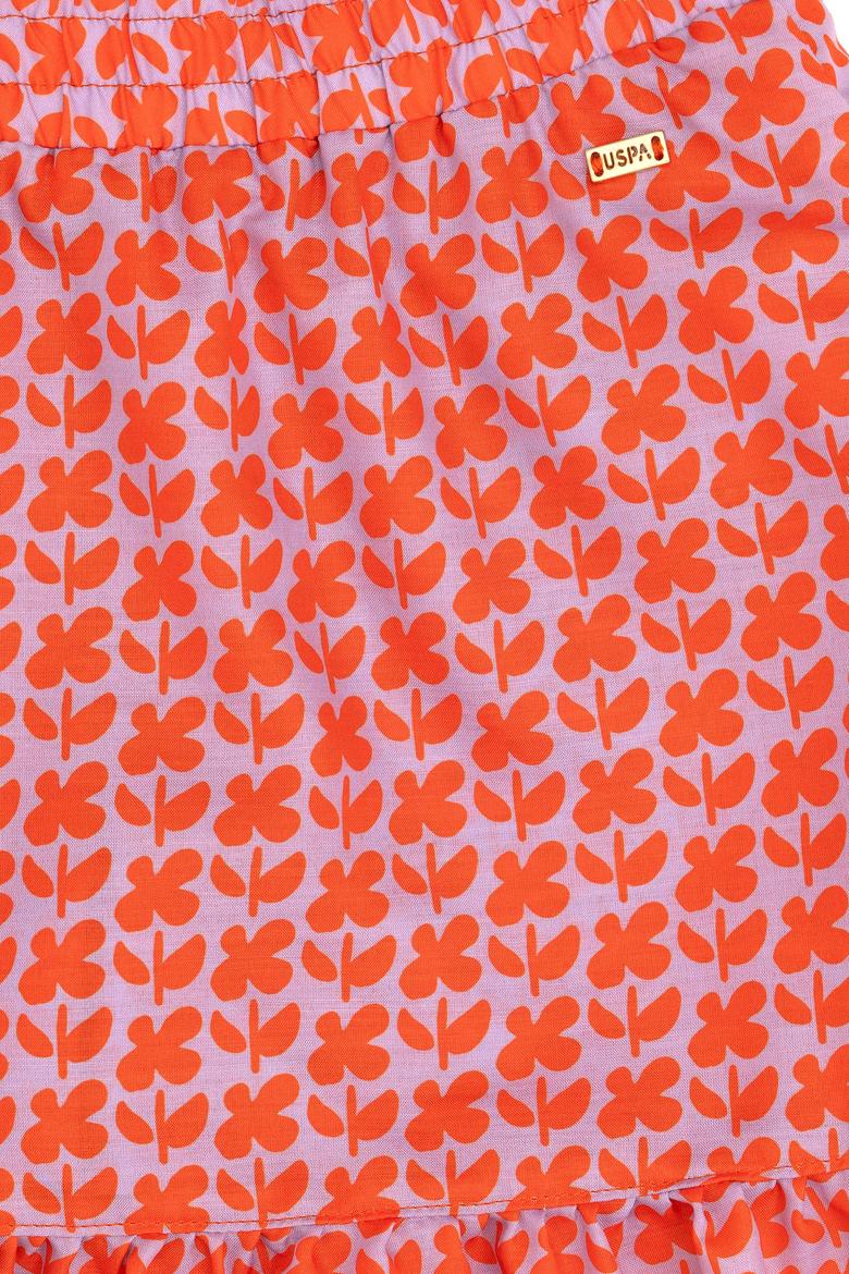 Kız Çocuk Nar Çiçeği Dokuma Etek - 50282942003