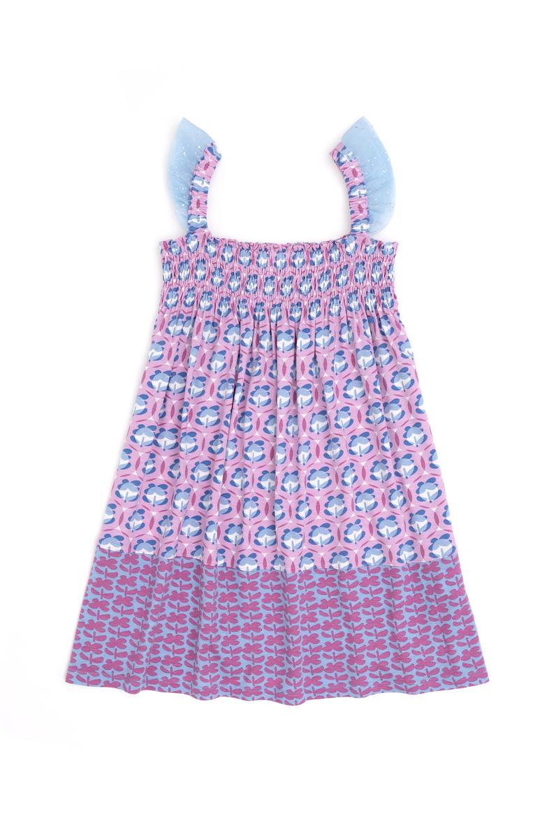 Kız Çocuk Pembe Kolsuz Örme Elbise