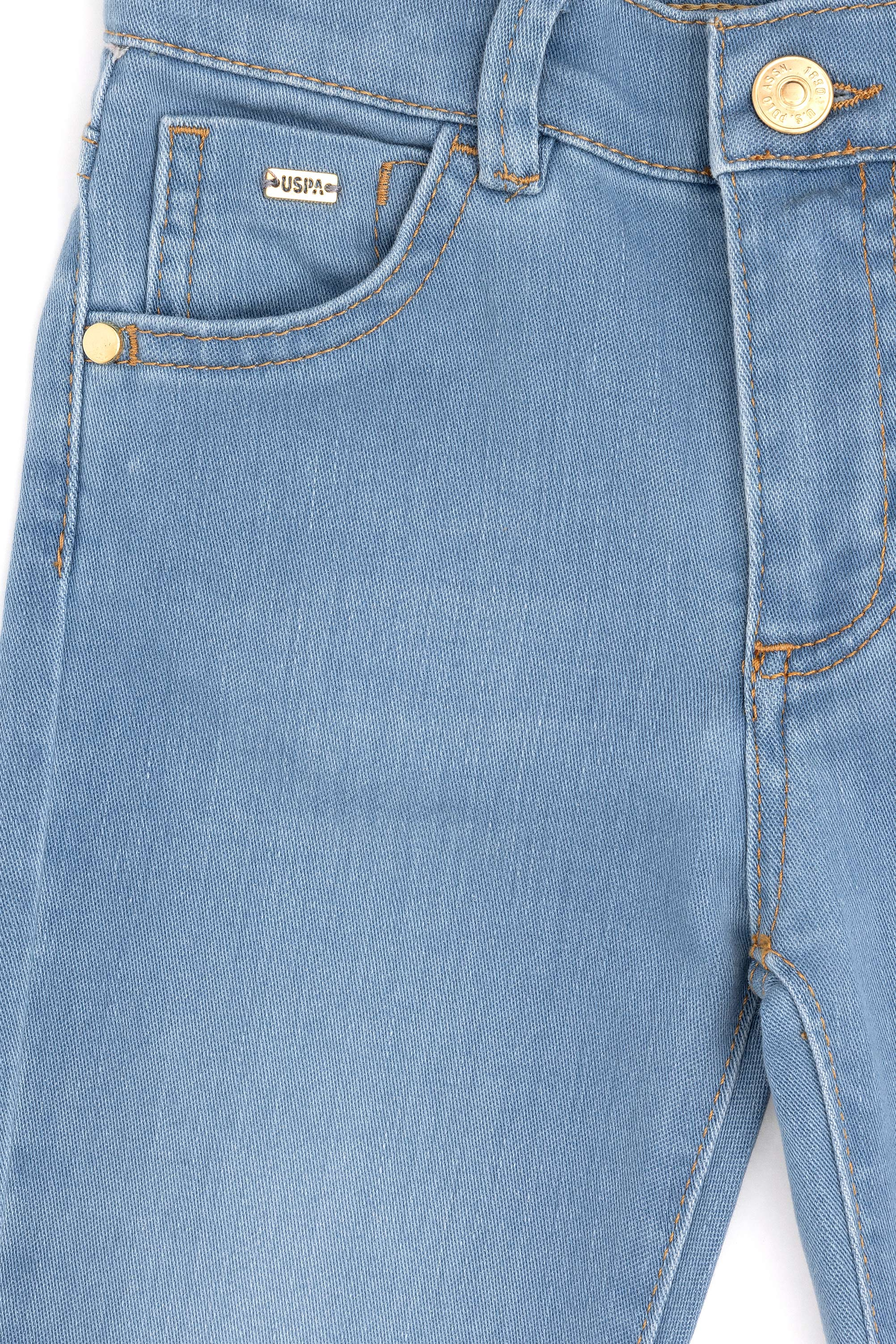 Kız Çocuk Açık Mavi Jean Pantolon
