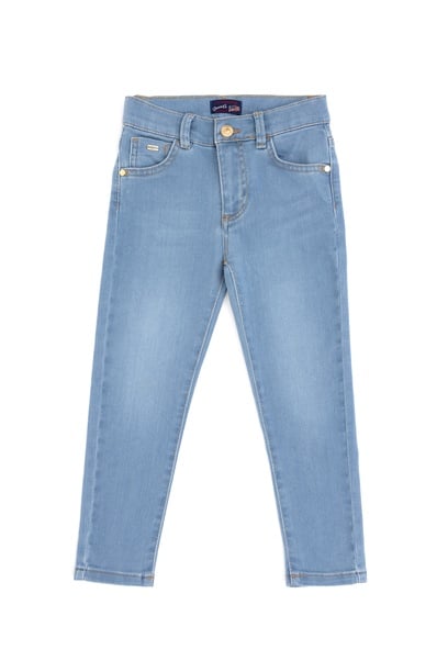 Kız Çocuk Açık Mavi Jean Pantolon
