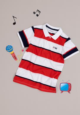 Erkek Çocuk Kırmızı Polo Yaka Tişört - 50282043012