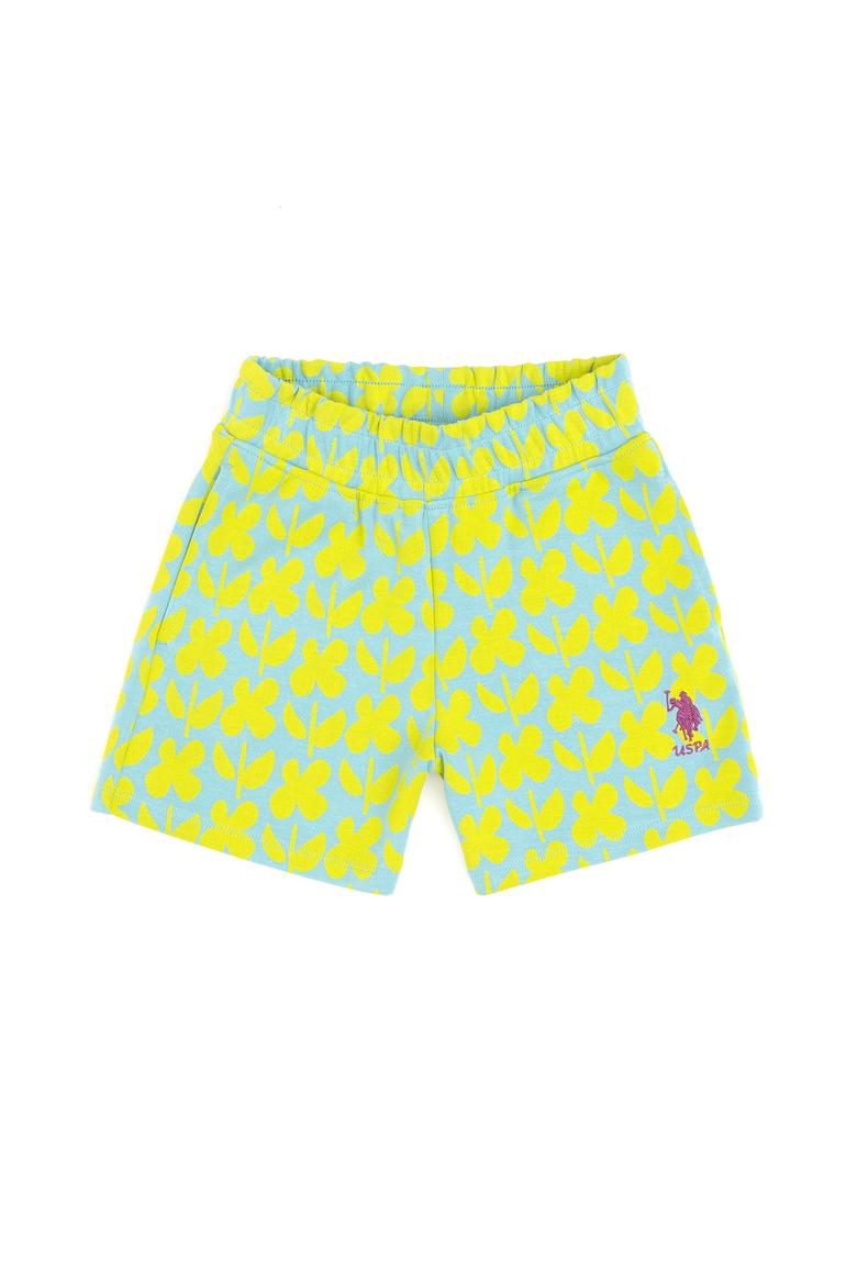 Kız Çocuk Fıstık Yeşili Örme Şort