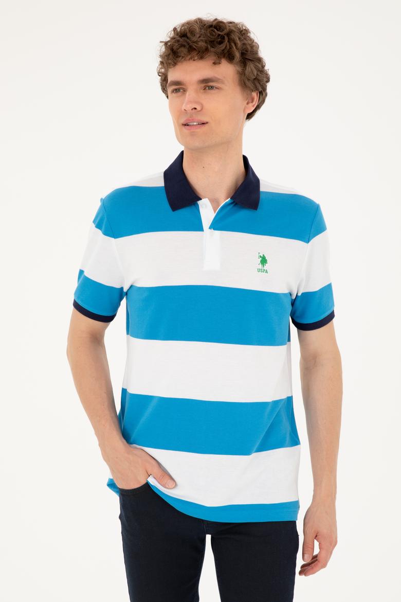 Erkek Regular Fit Polo Yaka Saks Tişört