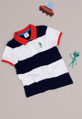 Erkek Çocuk Lacivert Polo Yaka Tişört - 50288131005