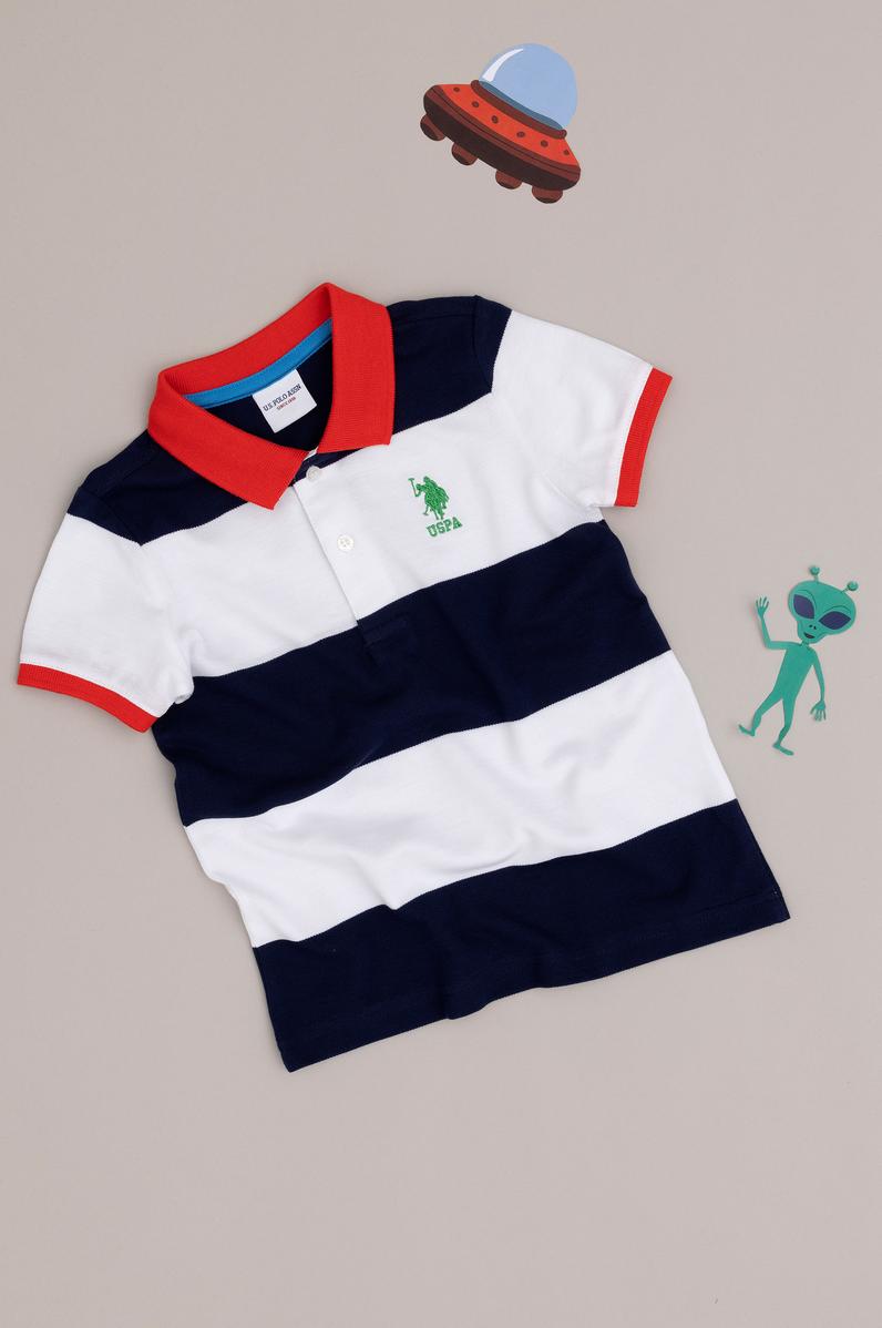 Erkek Çocuk Lacivert Polo Yaka Tişört