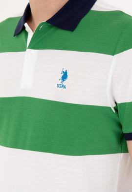 Erkek Regular Fit Polo Yaka Yeşil Tişört - 50288503035