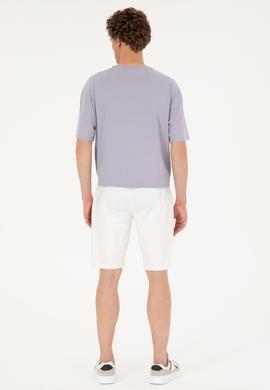 Erkek Ekru Örme Şort - 50289287037